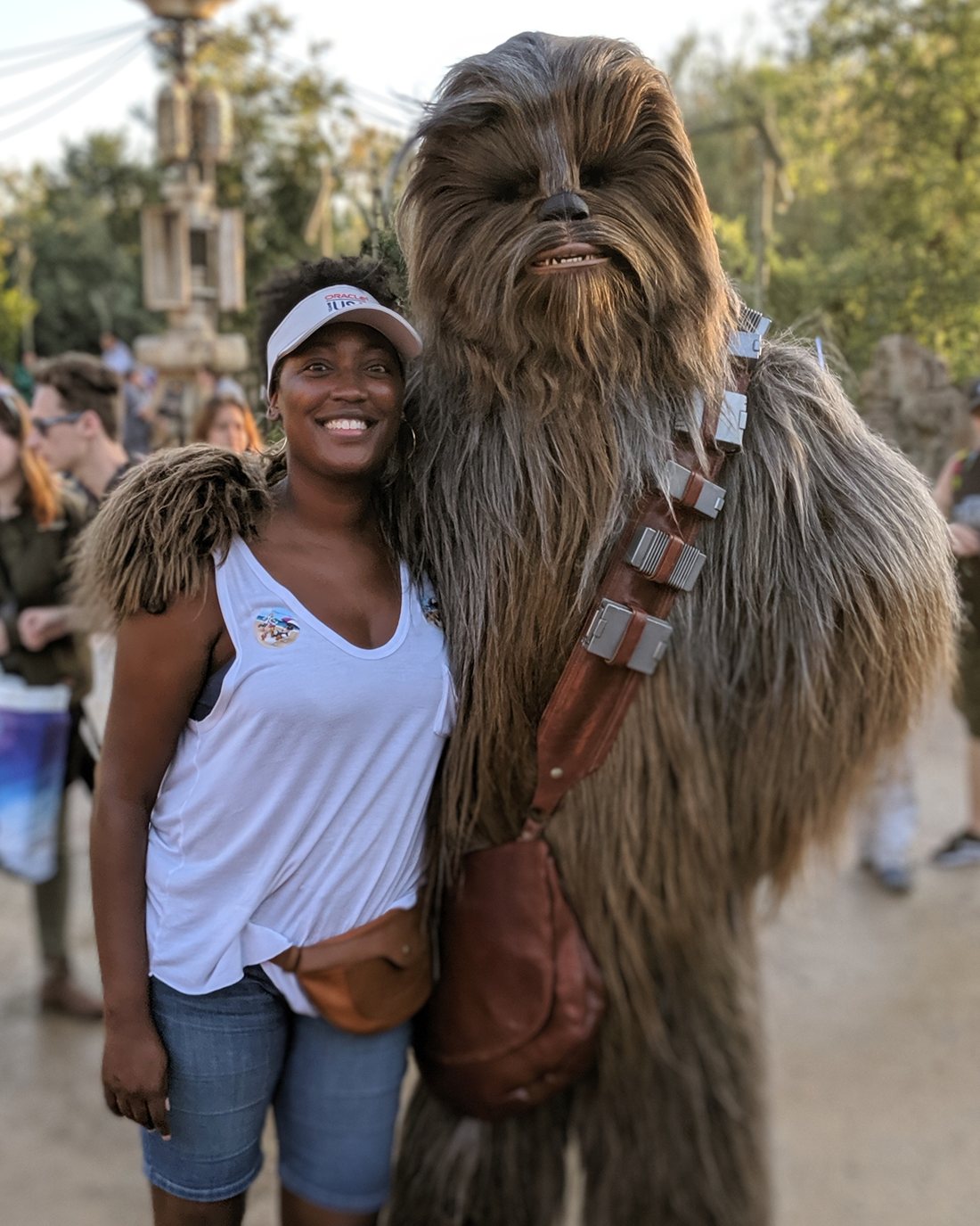 Khetiwe Richards with Chewbacca
